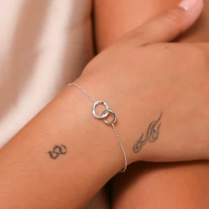 Orbit Crystal Bracelet in Silver