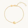 Pear Charm Bracelet in Gold
