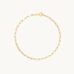 Piccadilly Chain Bracelet in Solid Gold