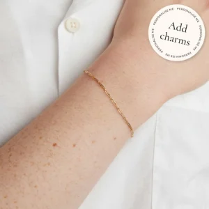 Piccadilly Chain Bracelet in Solid Gold
