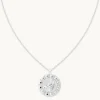 Scorpio Bold Zodiac Pendant Necklace in Silver
