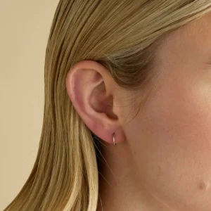 Seamless Titanium Piercing Hoop in Platinum