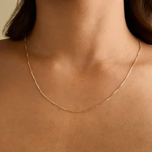 Shoreditch Chain Necklace in Solid Gold
