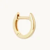 Simple Piercing Hoop in Solid Gold