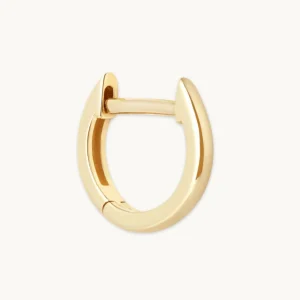 Simple Piercing Hoop in Solid Gold