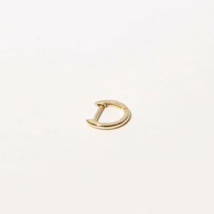 Simple Piercing Hoop in Solid Gold