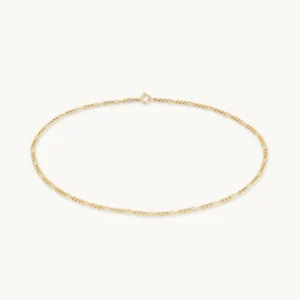 Soho Chain Anklet in Solid Gold