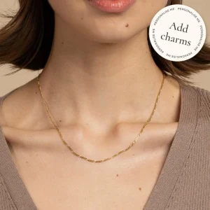 Soho Chain Necklace in Solid Gold