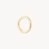 Solid Gold Simple Piercing Hoop