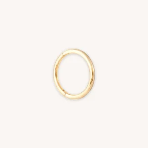 Solid Gold Simple Piercing Hoop