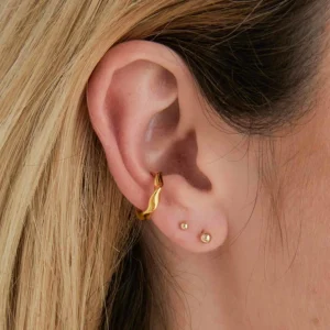 Solid Gold Small Ball Piercing Stud