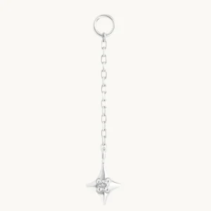Star Ear Curation Chain™ in Solid White Gold