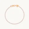 Tennis Chain Bracelet in Rose Gold