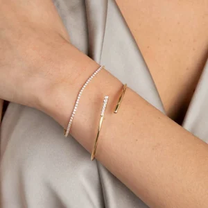 Tennis Chain Bracelet in Gold