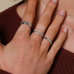 Topaz Eternity Ring in Solid White Gold