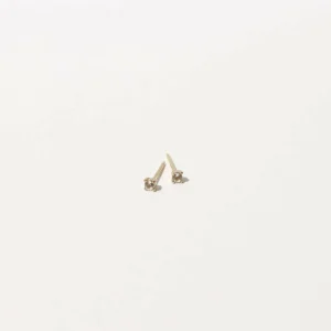 Topaz Stud Earrings in Solid Gold