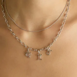 Virgo Zodiac Talisman Charm in Silver