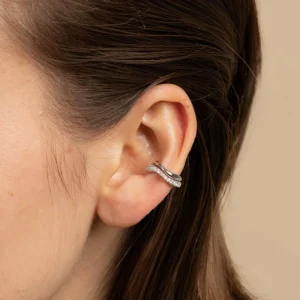 Wave Cuff Gift Set in Silver